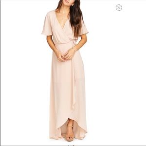 SHOW ME YOUR MUMU Sophia Wrap Dress Dusty Blush